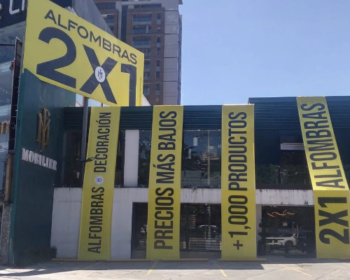 Rotulación de fachada comercial de gran formato